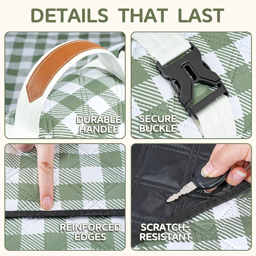 Genovega Waterproof Picnic Blanket Extra Large Foldable Beach Mat