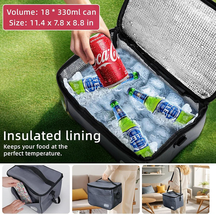 Picnic Basket for 2 with Table, Blanket, and Insulated Cooler Bag